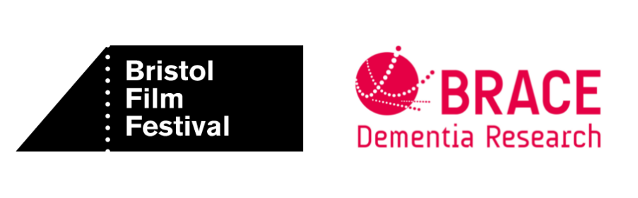Bristol Film Festival logo and BRACE Dementia Research logo.