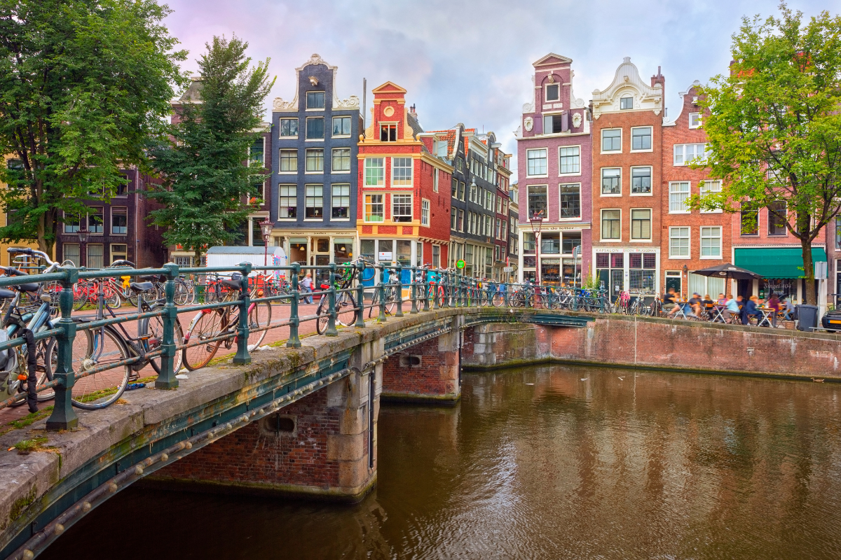 Amsterdam bridge and canal