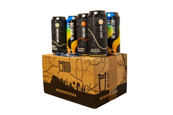 Box of craft beer