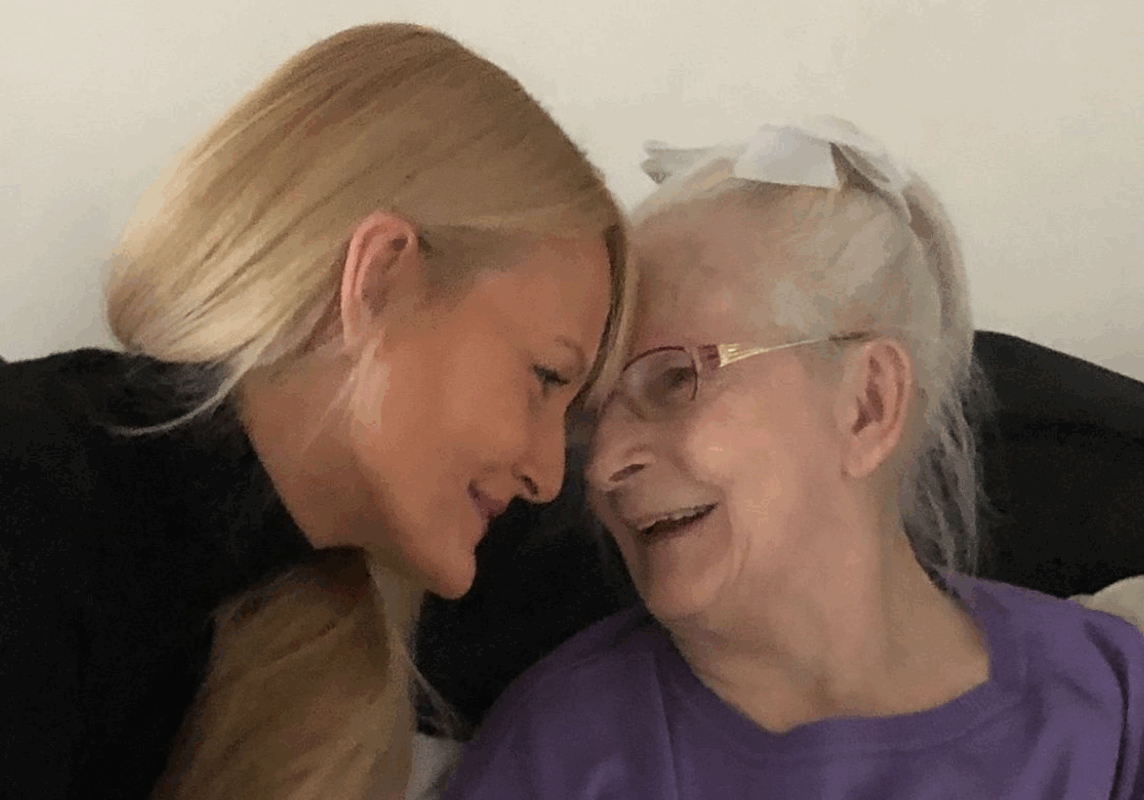 Jayne Connery and her mother.